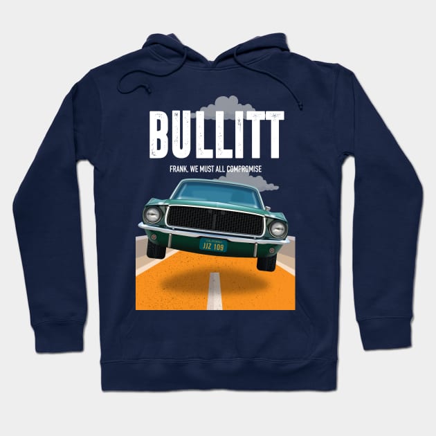 Bullitt - Alternative Movie Poster Hoodie by MoviePosterBoy